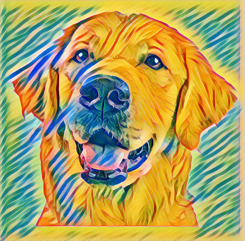 Illustrated dog