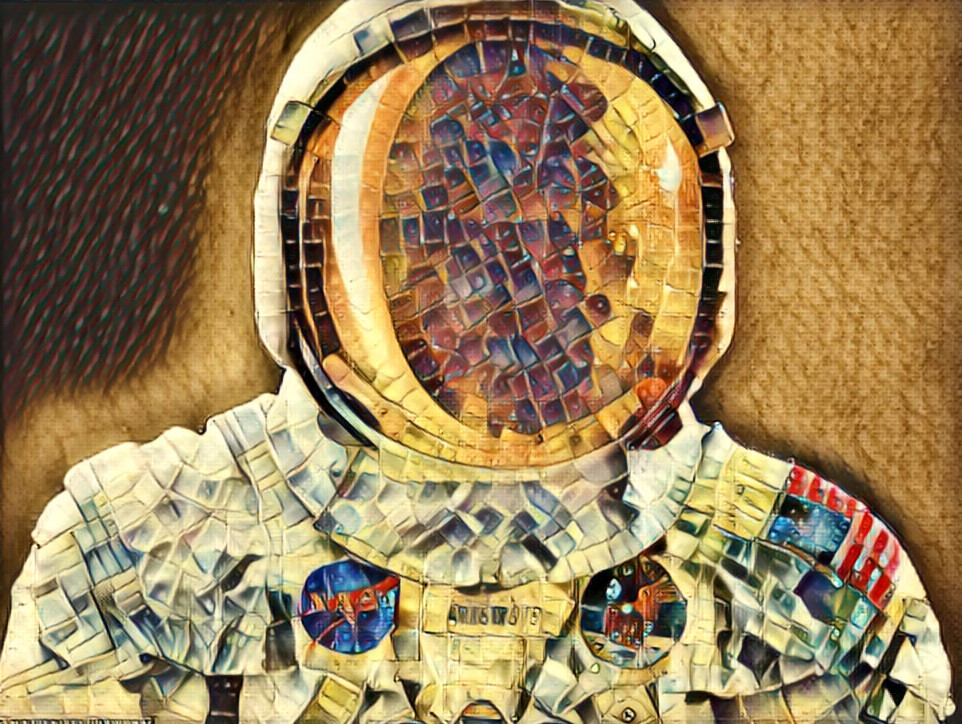 mosaic astronaut