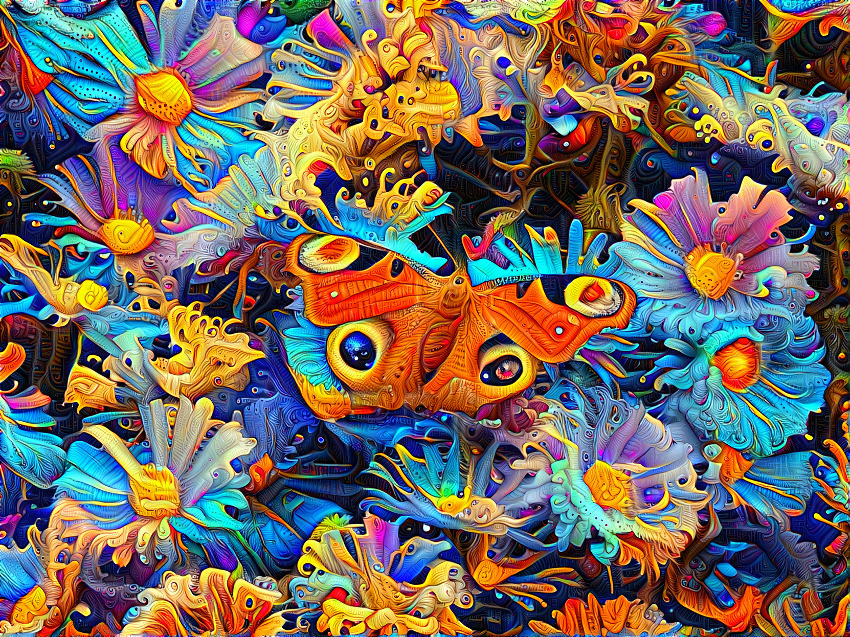 DeepDream Butterfly of a Image