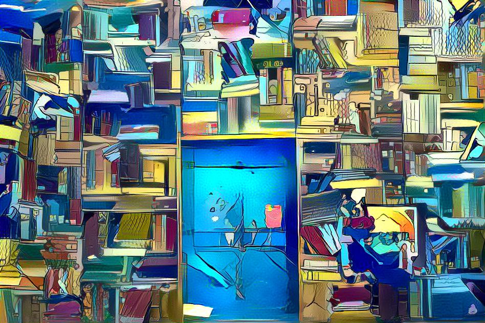 blue library