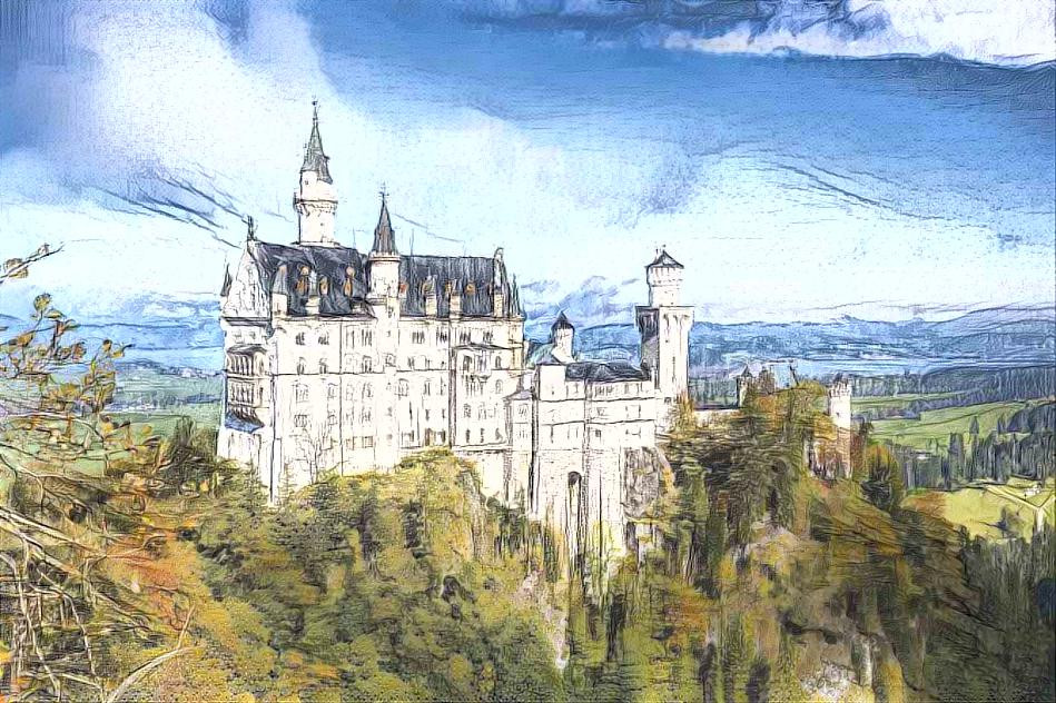 El castillo de Neuschwanstein