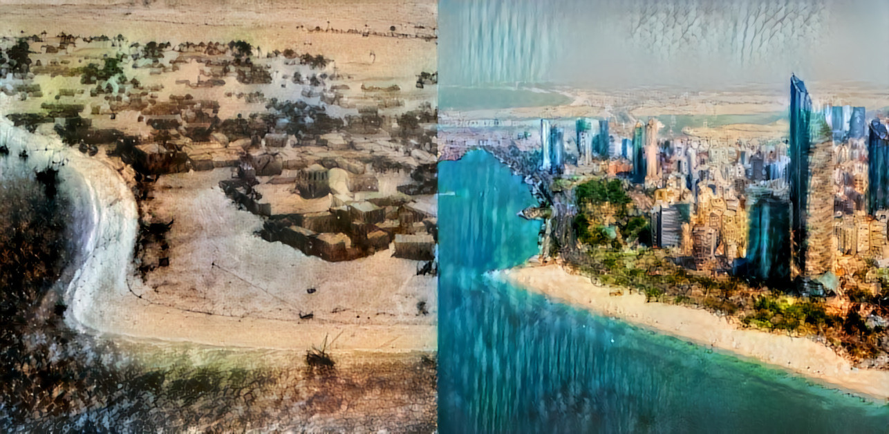 Arab cities - then &amp; now (4/5): Abu Dhabi, United Arab Emirates (1970 vs. 2018)