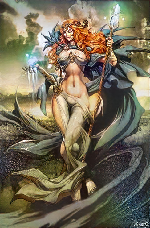 Goddess Danu - Dana by Genzoman - Sylverdali style challenge Dec