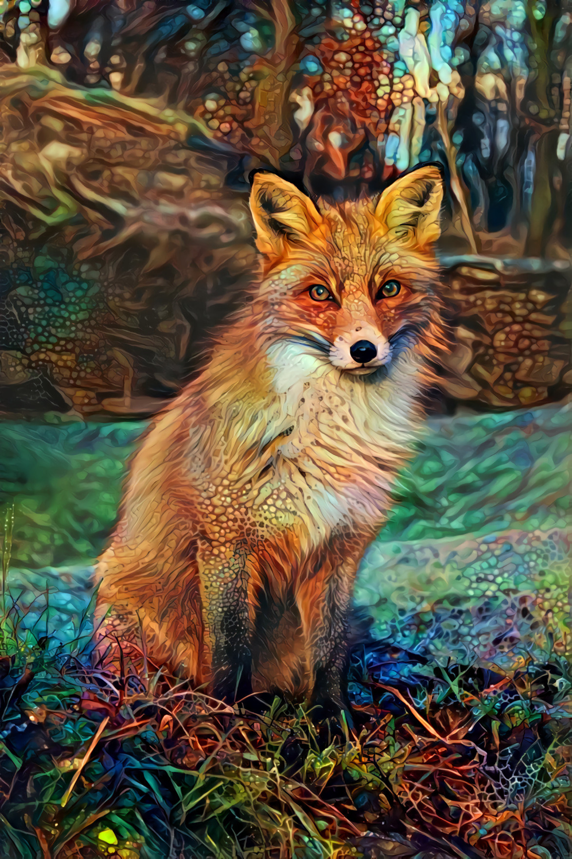 Red Fox. Original photo by Linnea Sandbakk on Unsplash.
