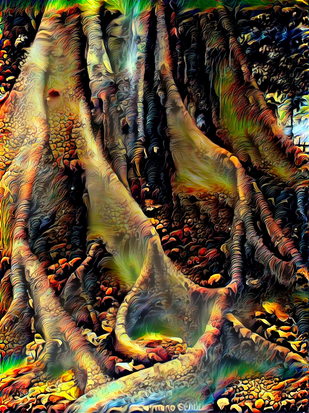 Ficus Tree Roots