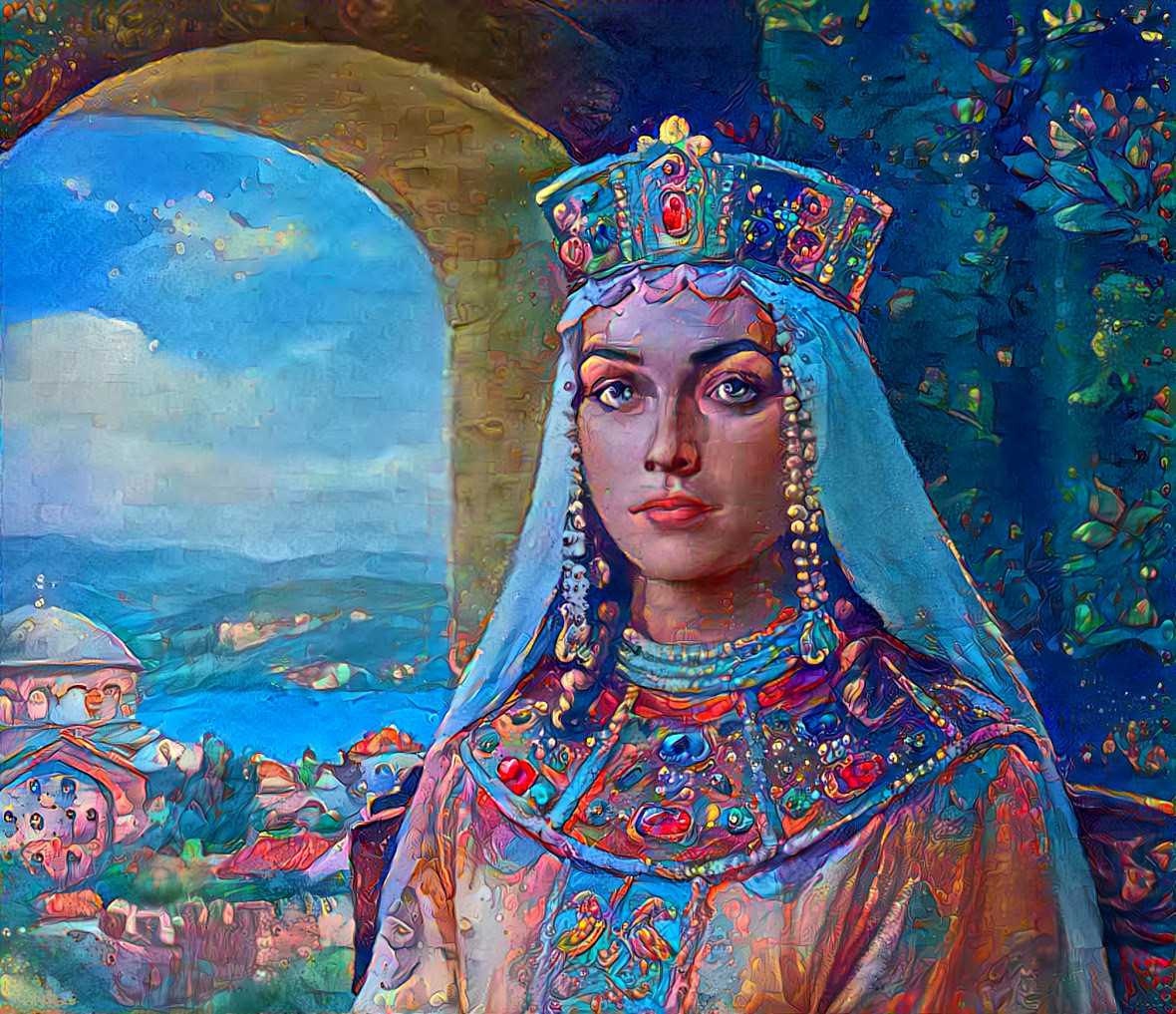 Anne, daughter of Yaroslav the Wise, Great Prince of Kiev and Novgorod. Became Queen of France in 1051