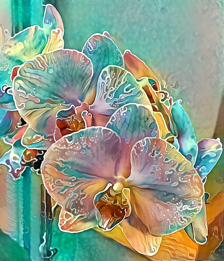 TEAL ORCHIDS
