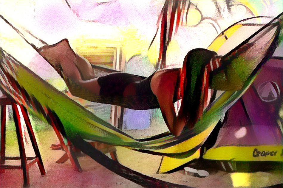 Girl in hammock @ cubist