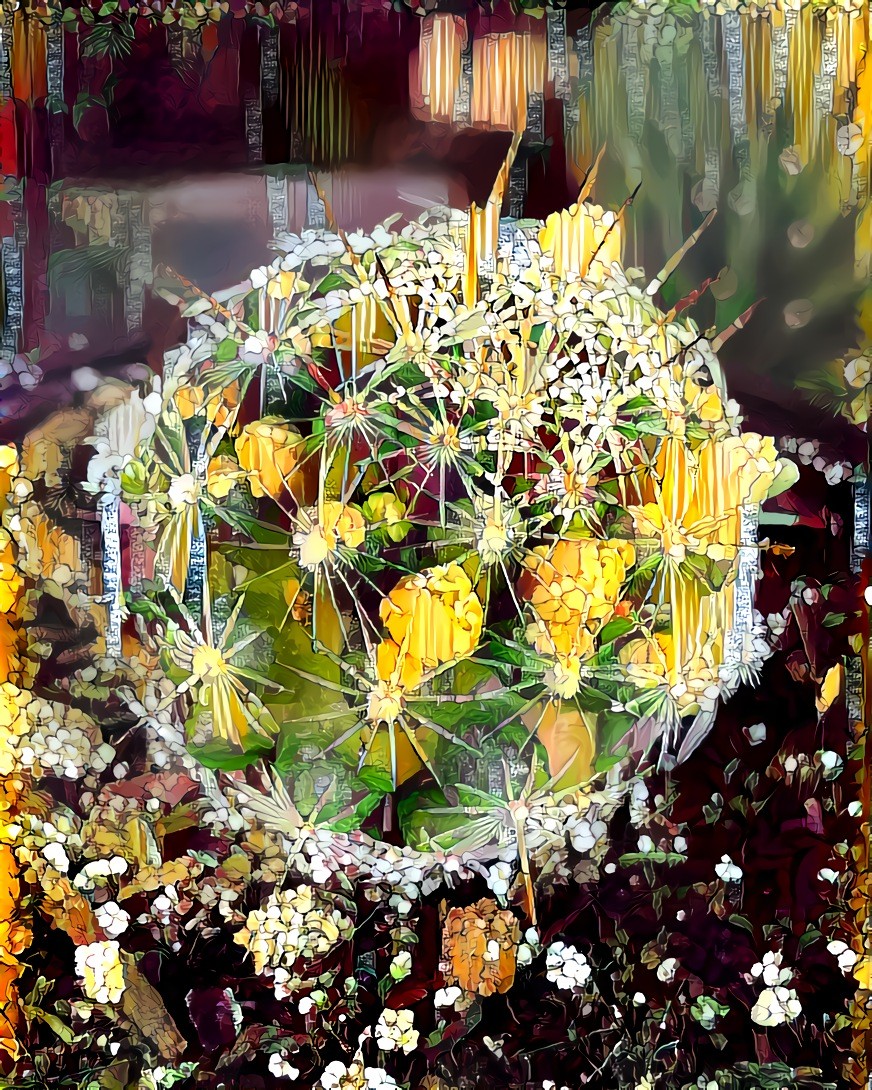 Ball-shaped Cactus in Bloom.  Source is my own photo.