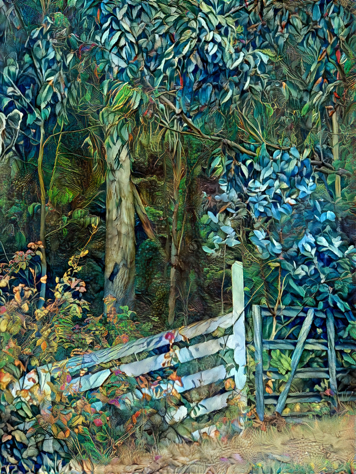 Eucalyptus Fence Row