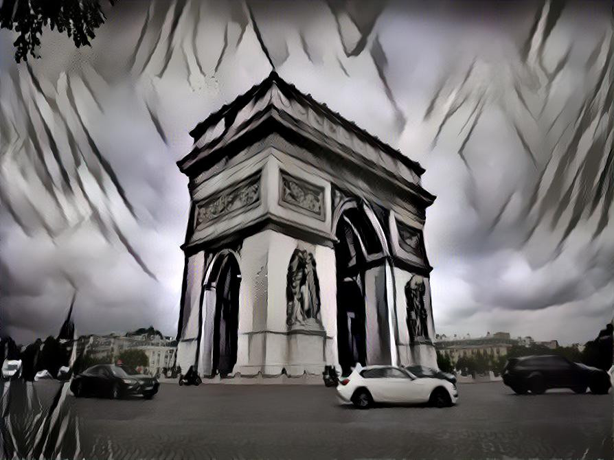 L'arc de triomphe, Paris, France