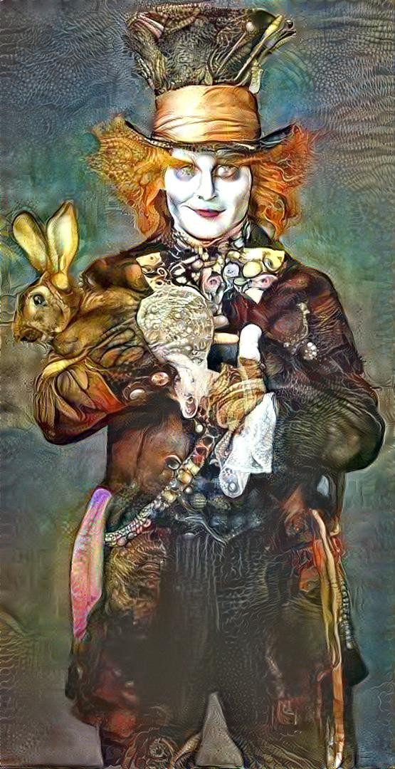 Johnny Depp, as The Mad Hatter.