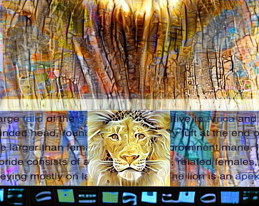 Majestic Lion Photo Montage - Image 2 of 9