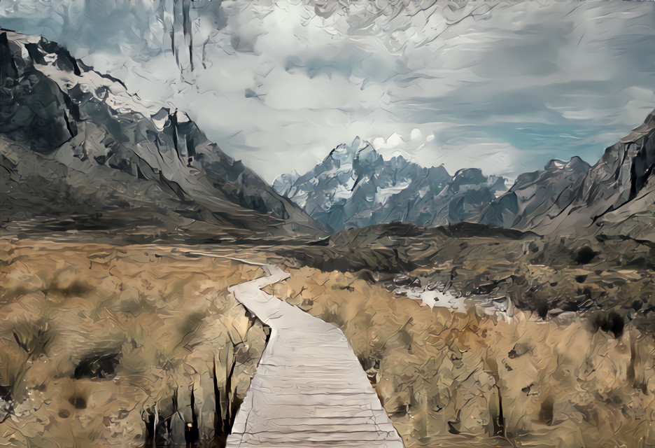 Path to the mountains