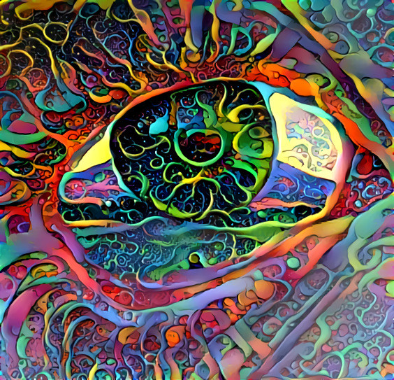 eye closeup, 3d art, painting