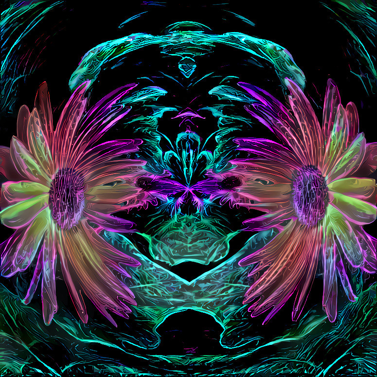 Mirror image - the style is another of my JWildfire fractals.