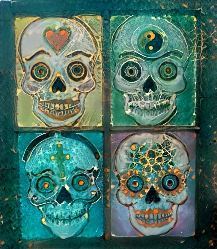 Four skulls