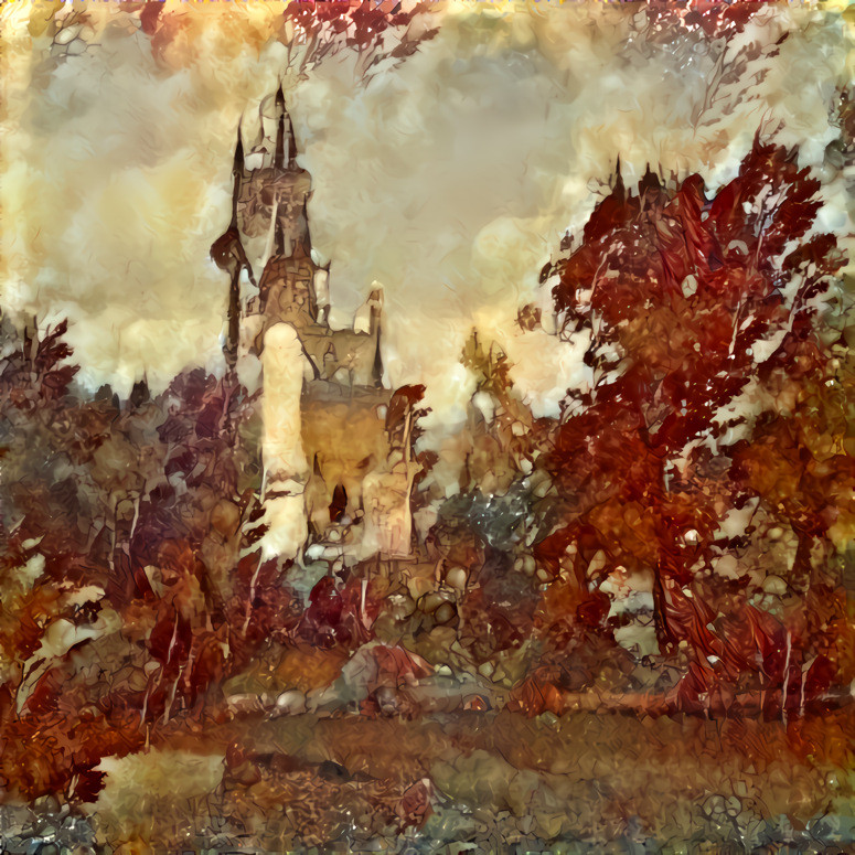 Fairytale Castle in the Style of Edmund Dulac