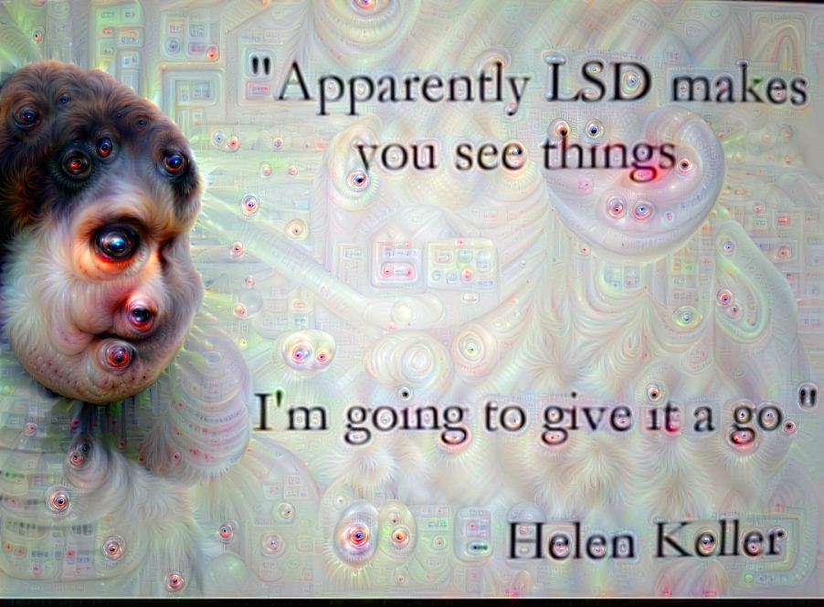 A Helen Keller meme that I saw.
