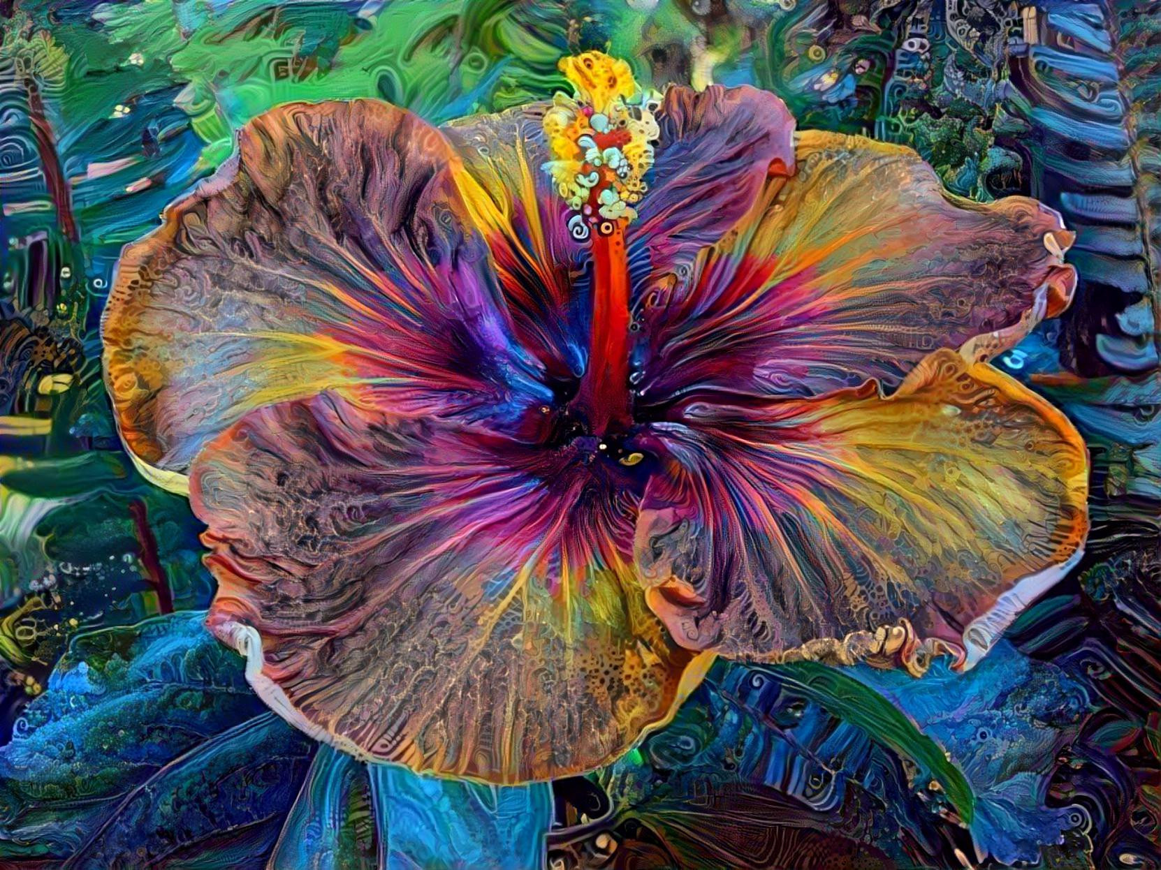 Tropical Hibiscus Flower