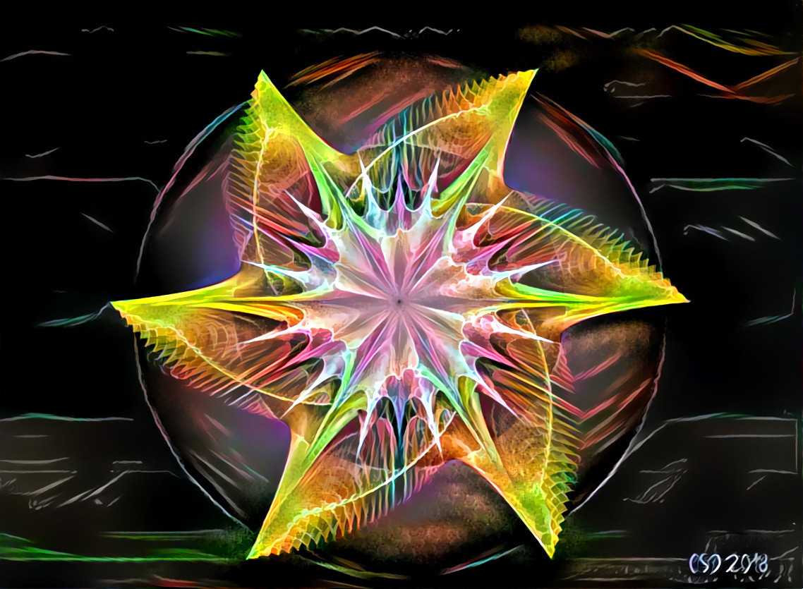 JWildfire fractal star version 2