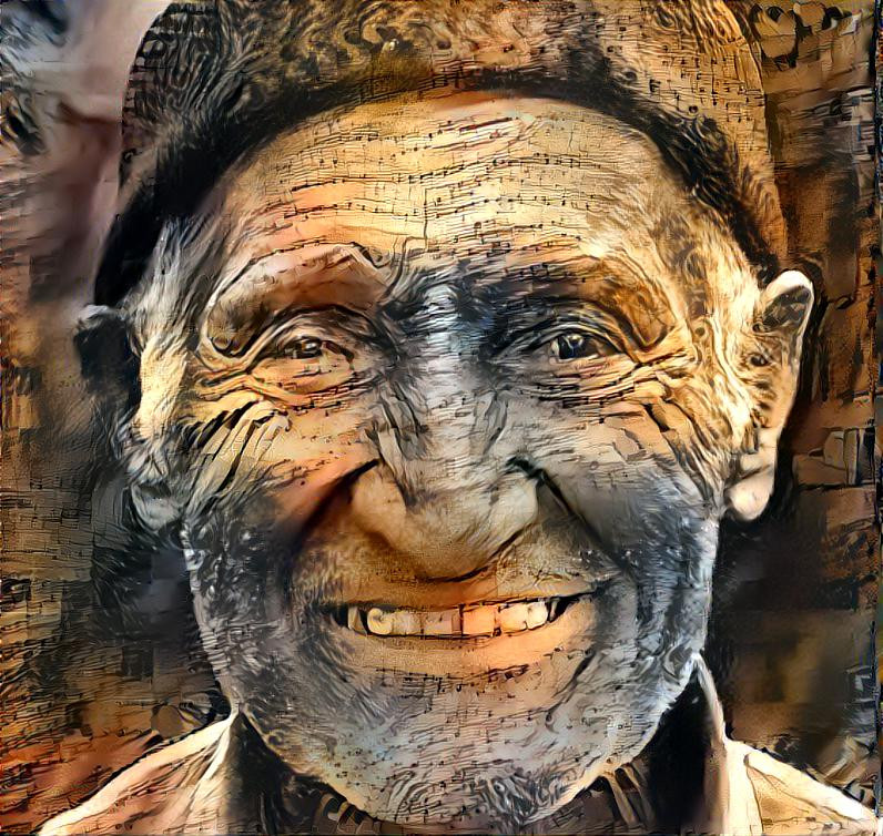 Handsome elderly man