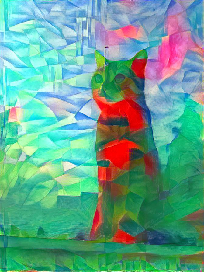 Colorful Faceted Meow