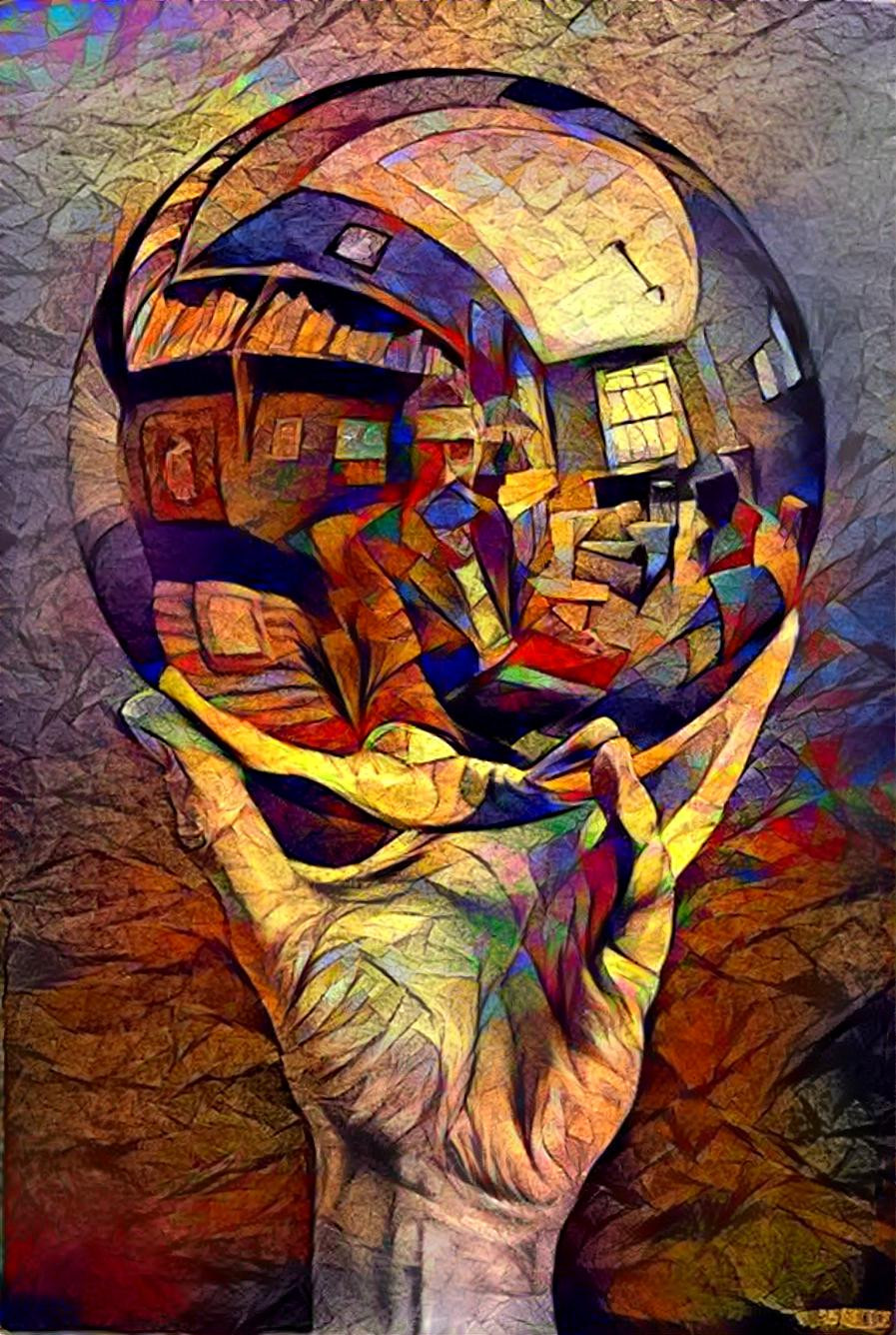 Mirror Ball by Escher