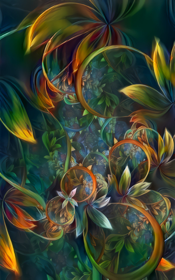 Plant Art 1 in a fractal style
