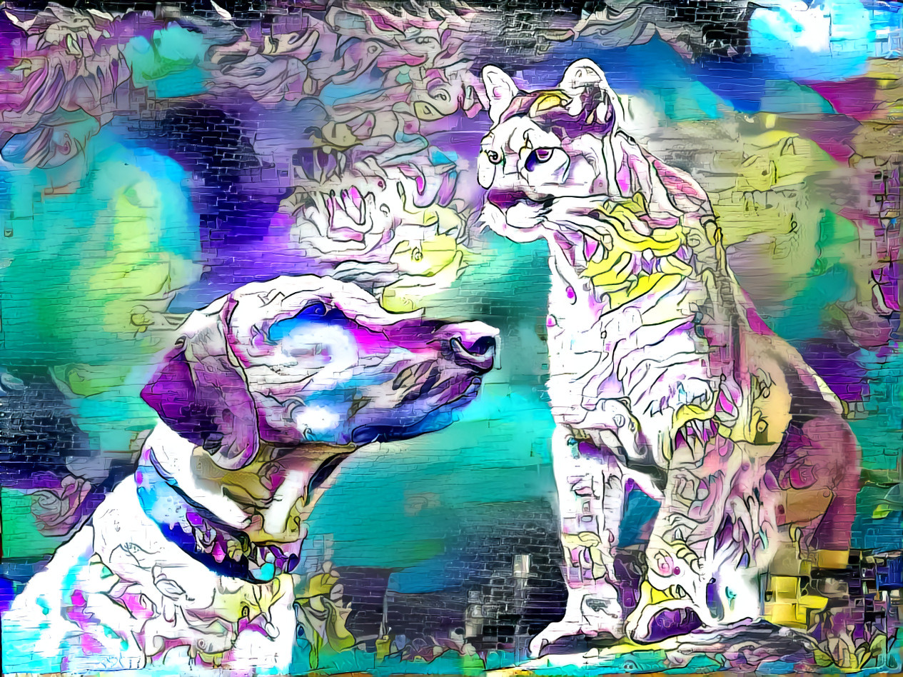 Graffiti hond-poema