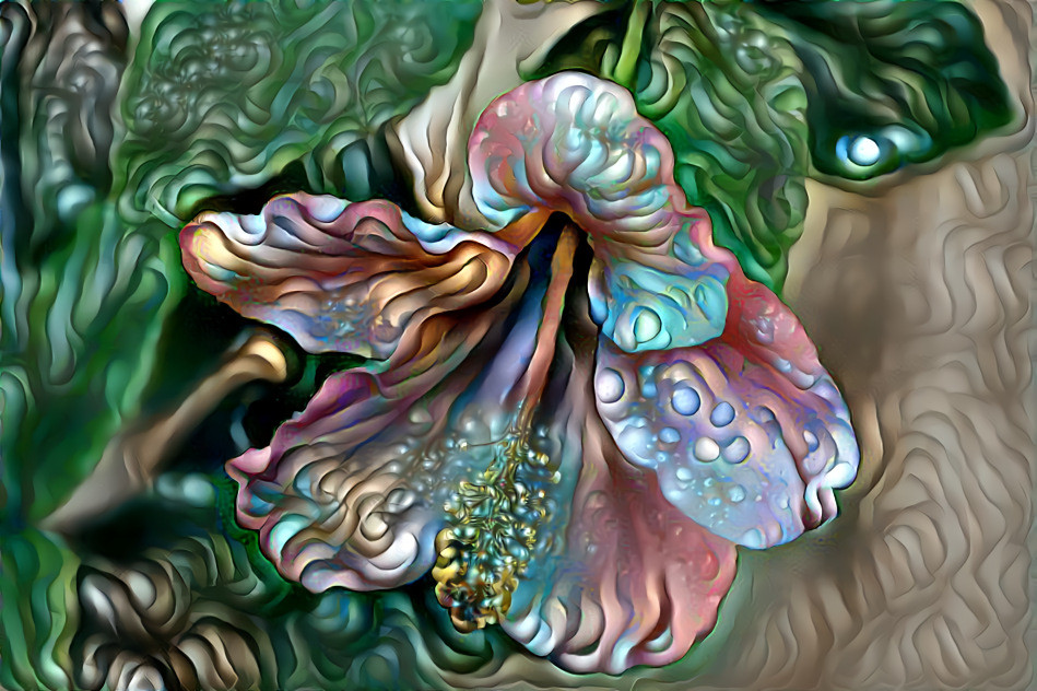 Fractalized hibiscus /photo and style by Rheascope