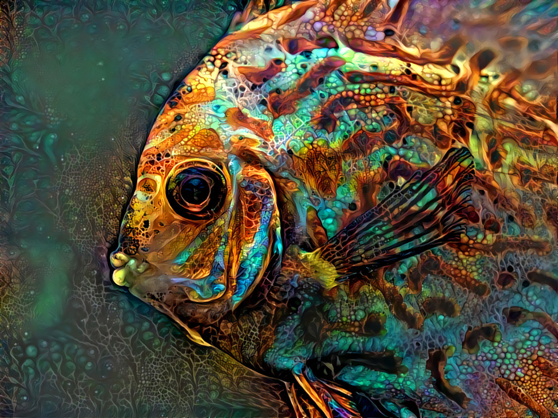 Discus Fish /// OG Pic credit : Bernard Spragg https://www.flickr.com/photos/volvob12b/