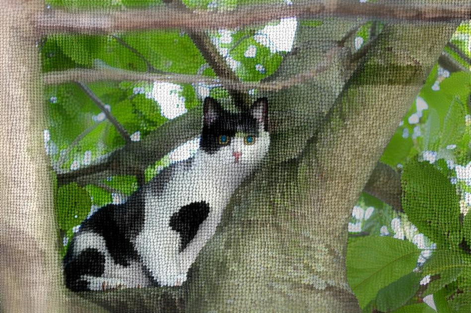 Cat on tree