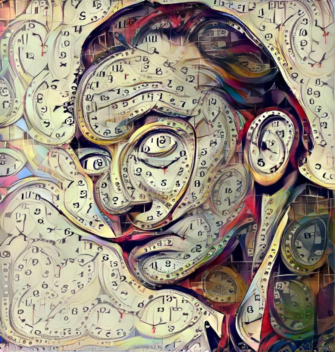 Salvador Dali, clock face