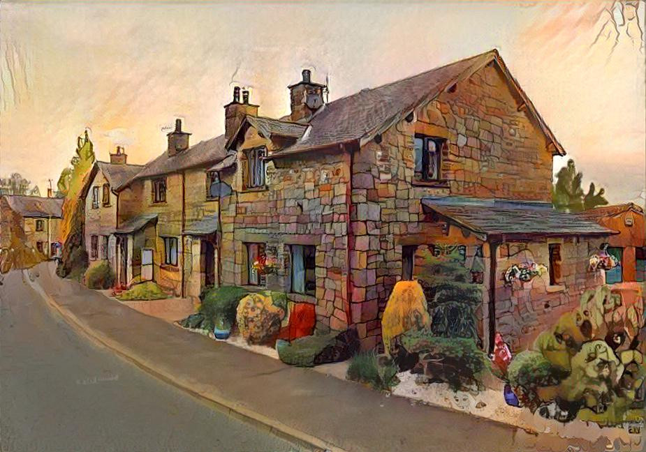 Stone row houses, england