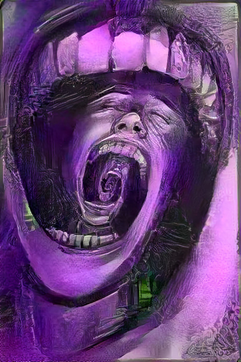 purple scream illusion