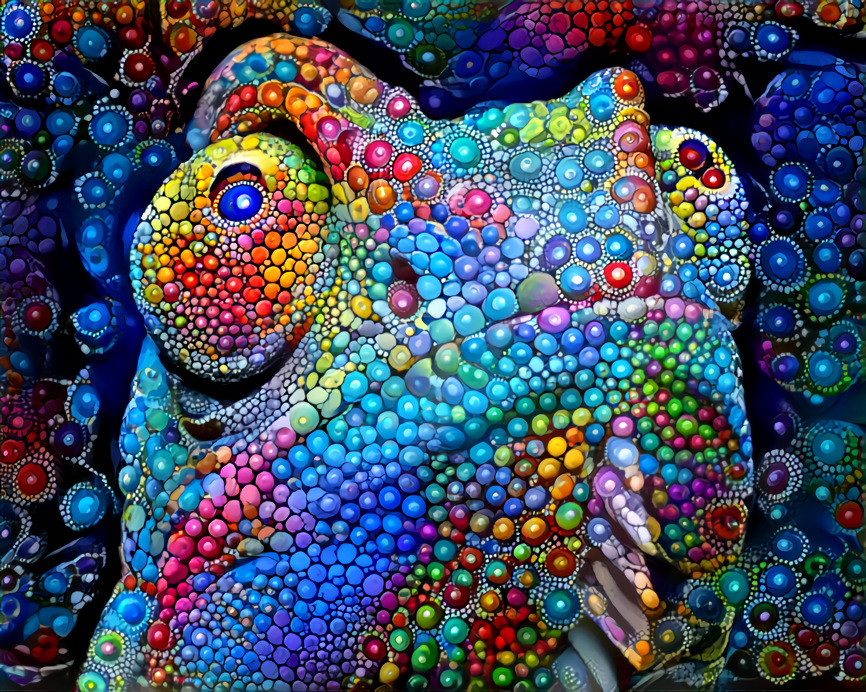 Bejeweled Chameleon 