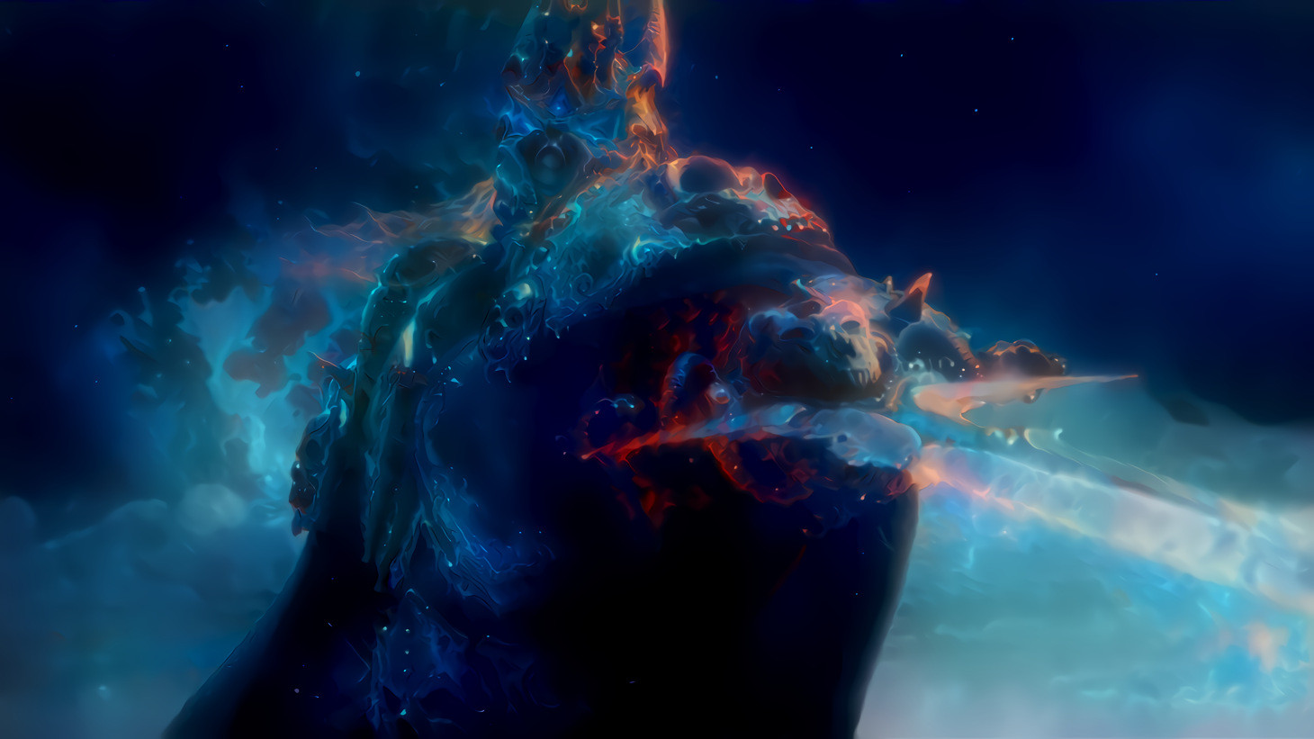Lich King Arthas meets nebula 1.2 extra-high