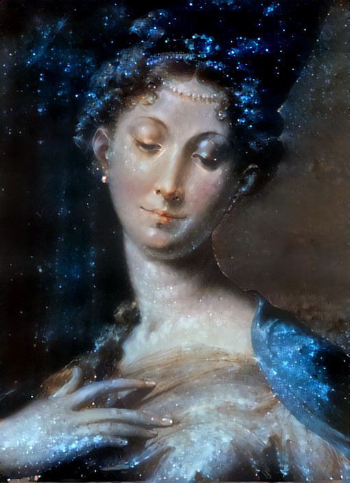 Madonna dal collo lungo - Madonna with the Long Neck (detail) by Parmigianino