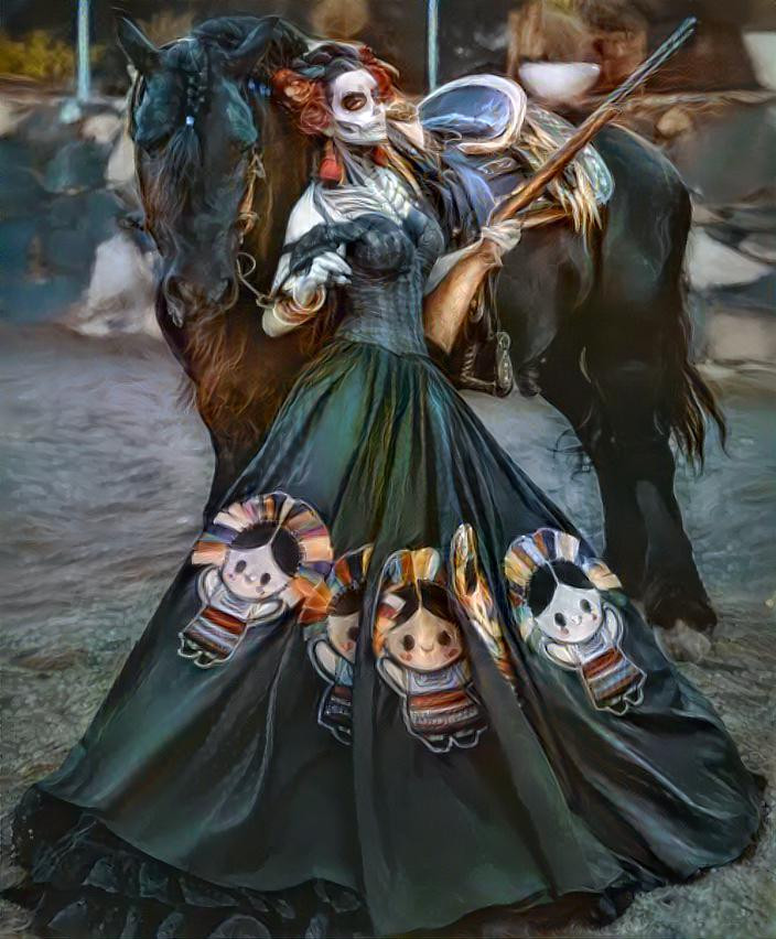 Day of the Dead Equestrian 