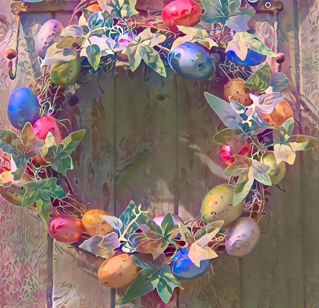 Eggcellent wreath