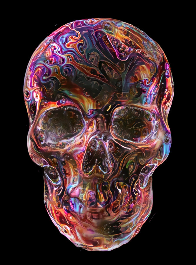 "Skull & Bubbles" _ source (background retouched): artwork by Eddie Yau & Vicky Lau _ (190818)