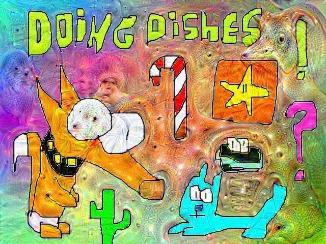 doing dishes