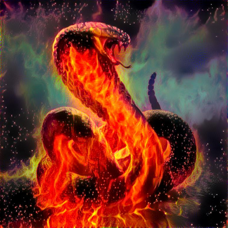 The Fire Cobra is the patroness of the Pagans