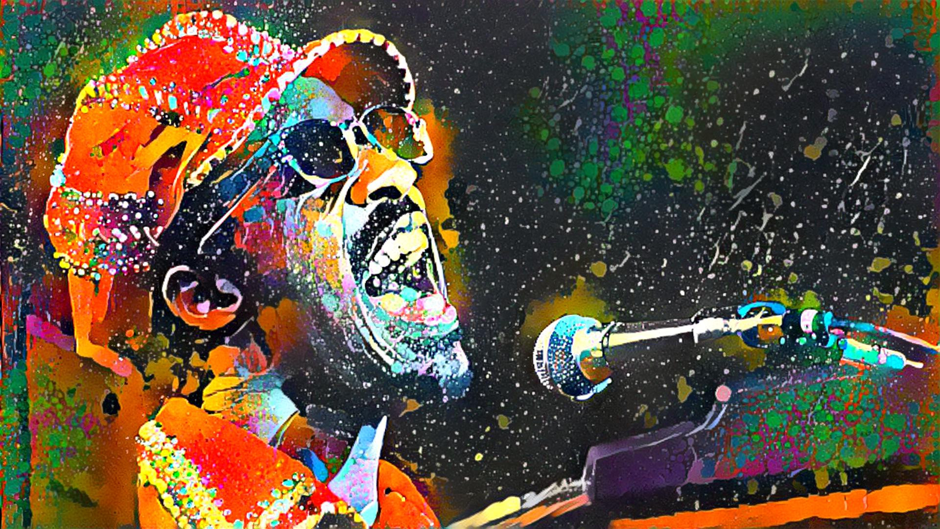 The one and only brilliant Stevie Wonder