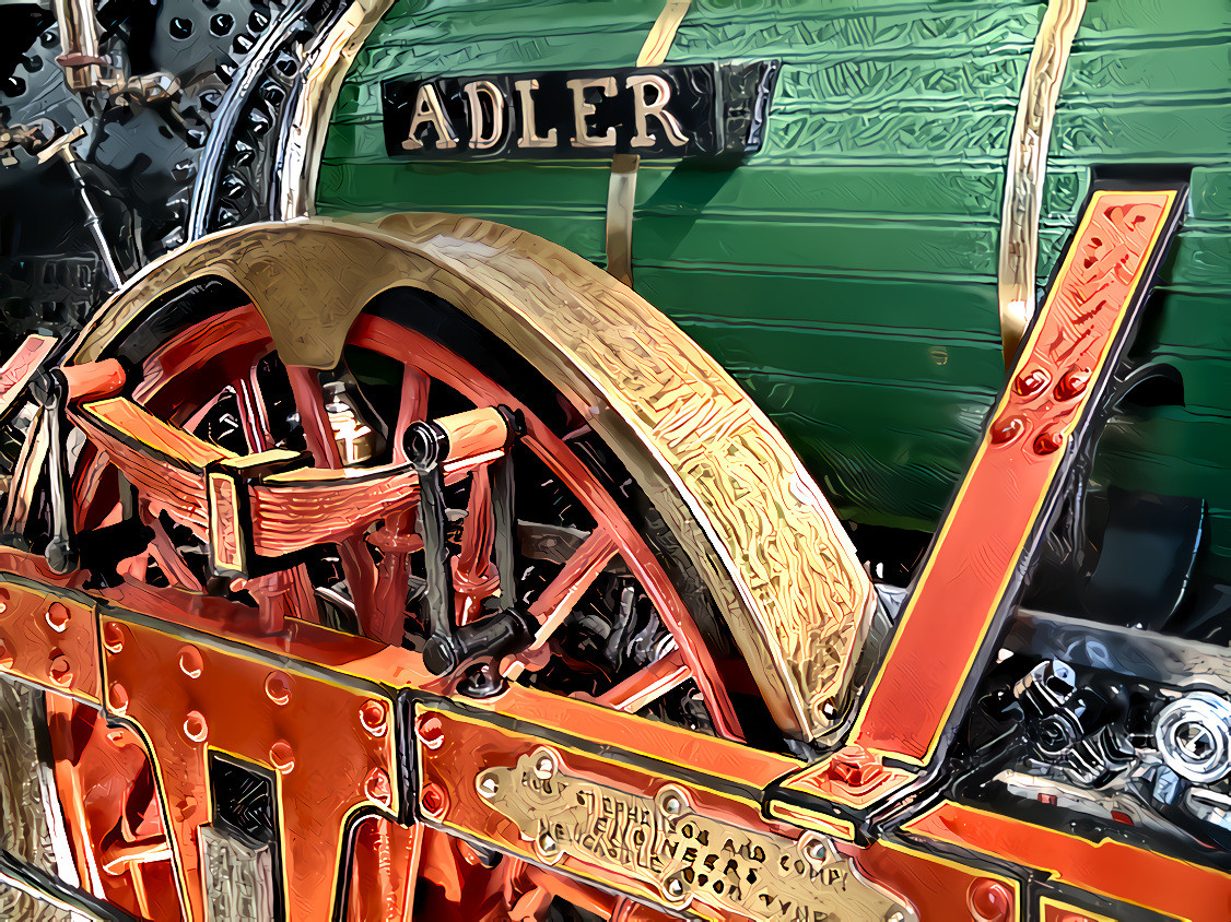 Adler - the first German lokomotive. Photo taken at DB Railway Museum Nuremberg