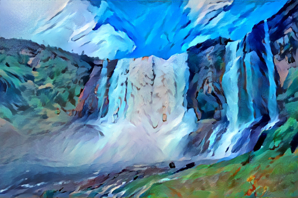 Waterfall Paint