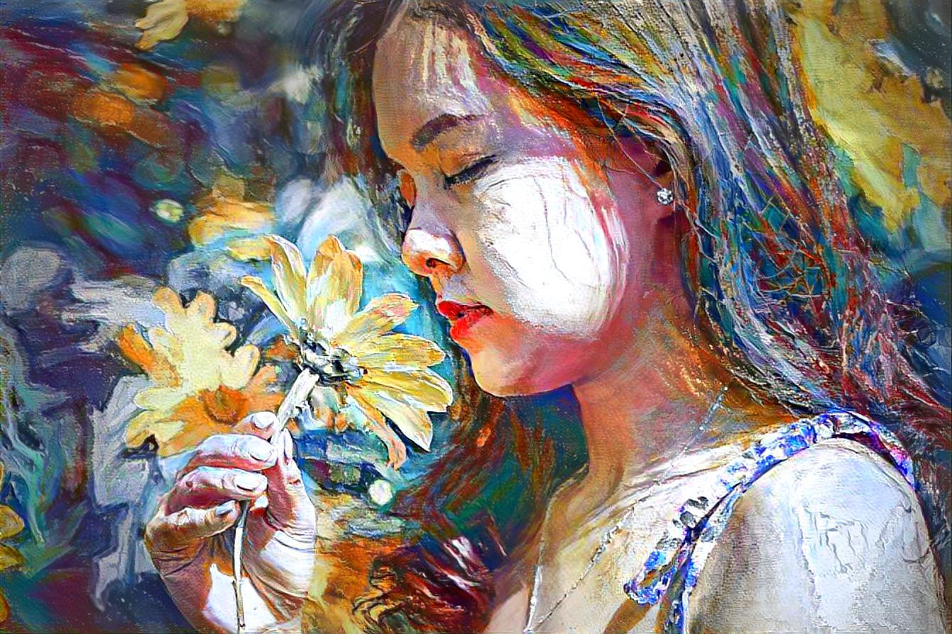 woman with flowers 8