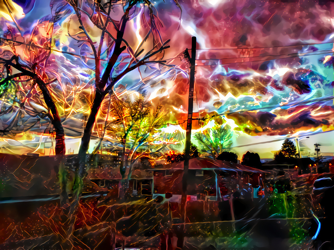Electric Sky - West Colfax, Denver, CO (Daniel Prust photography & style image collage)