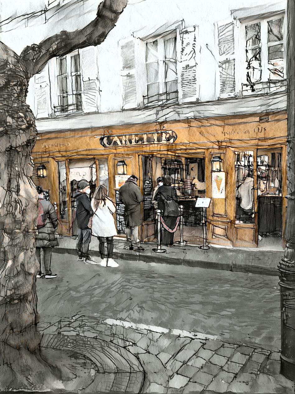 Paris, Restaurant Carette, Place des Voges